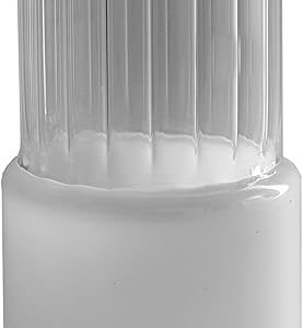 VASE LINES SMALL CLEAR/WHITE