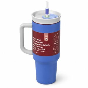 VASO TÉRMICO QUENCHER 1200ML CON MANIJA Y SORBETE TH-25