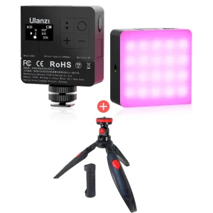 Mini Luz Led Profesional Ulanzi Vl49 Pro Rgb Lt001 + 2 Filtros + Tripode Multifuncional