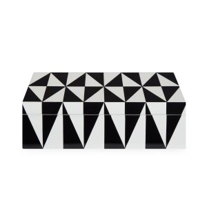 OP ART BOX MEDIUM – BLACK/WHITE