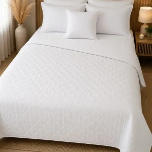 Cubrecama blanco 200 hilos