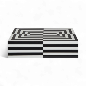 OP ART BOX – LARGE – BLACK AND WHITE