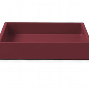 Lux Lacquer Tray 19*19*3,5 Bordeaux