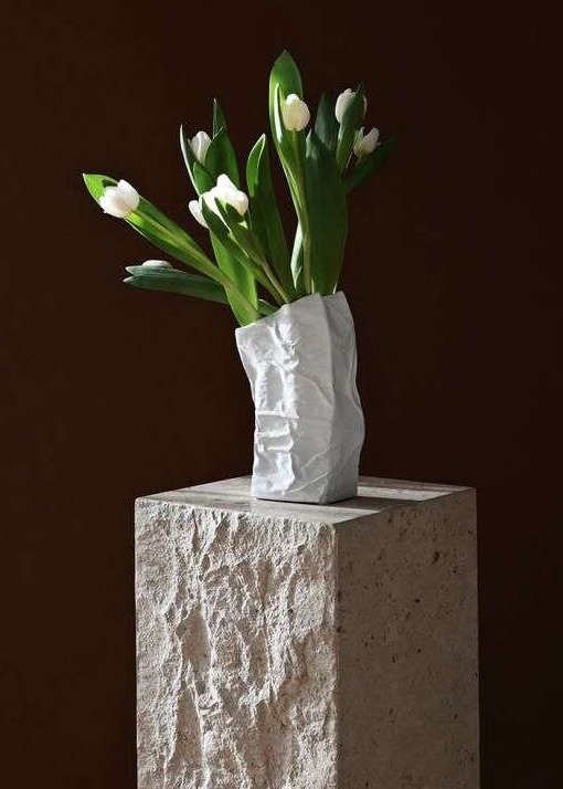 Kami Vase, Mini – Bone White