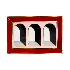 ARCADE – RECTANGULAR TRAY PINK